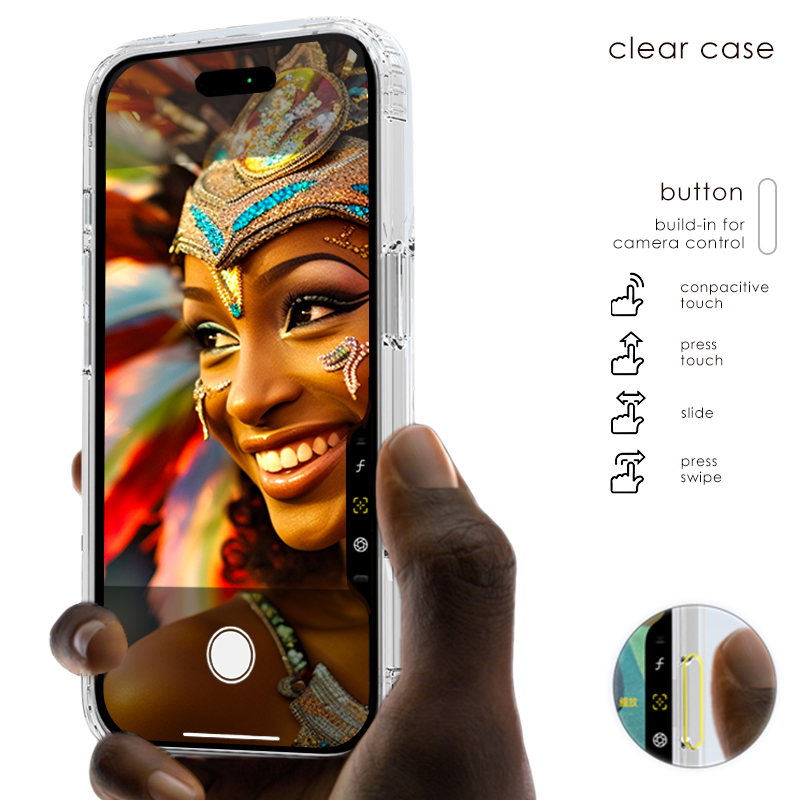 button clear case
